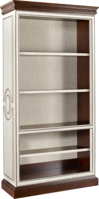 Marielle Upholstered Bookcase without Doors on Base (Group One Fabrics)