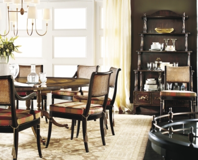 Sheraton Round Dining Table Top & Base