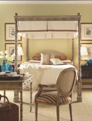 Regency Bamboo Writing Table