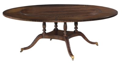 <Sheraton Round Dining Table Top & Base