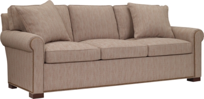 <Silhouettes Raised Panel Lawson Arm Sleep Sofa