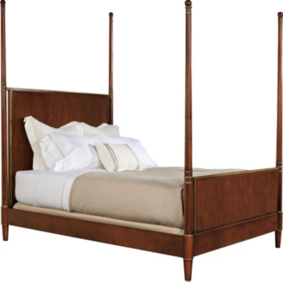 Tompkins King Bed with Wood Headboard and Footboard