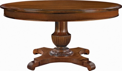 Gustav Round Dining Table (Plain Veneer Apron)