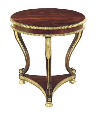 Round Regency Lamp Table