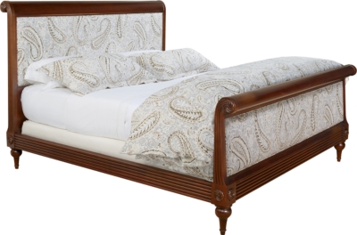 Kingsley California King Bed with Footboard and Upholstered Panels
