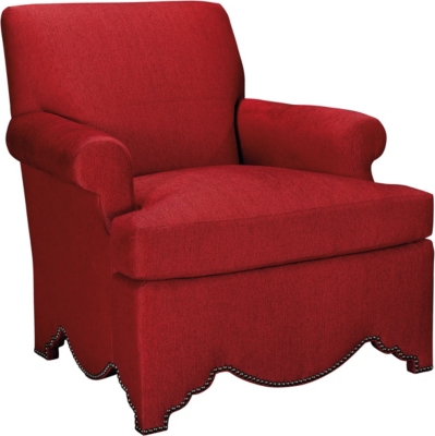 Allen Chair with Scalloped Base