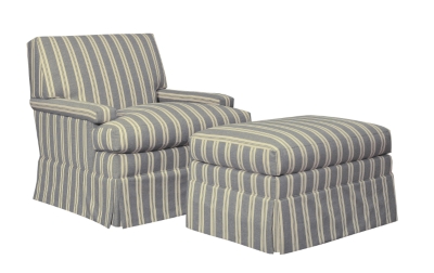 MacDonald Skirted Ottoman