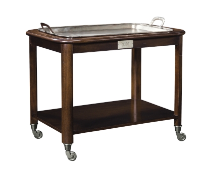Hotel Trolley Cart & Silver Tray with Handles