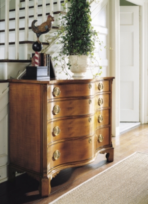 Figured Maple Serpentine Chest