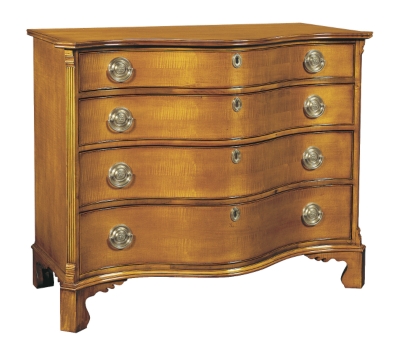 Figured Maple Serpentine Chest