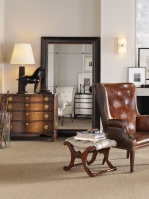 Dauphine Upholstered Floor Mirror