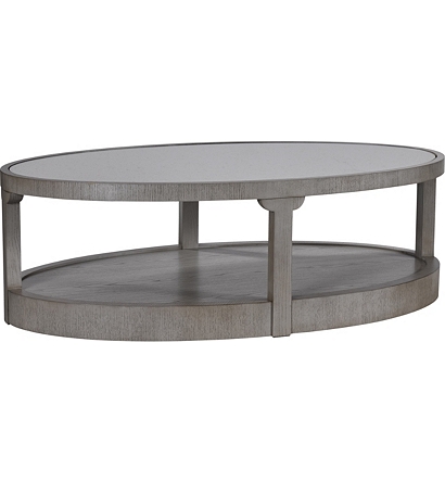 Renee Cocktail Table With Antiqued Mirror Top From The