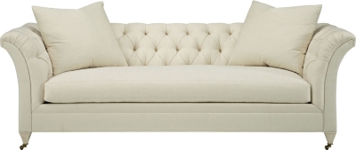 <Marquette Tufted Exposed Leg Sofa