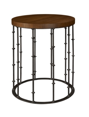 Astor Side Table with Wood Top