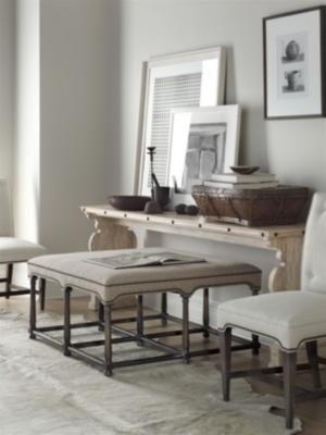 Marit Cocktail Ottoman with Upholstered Top