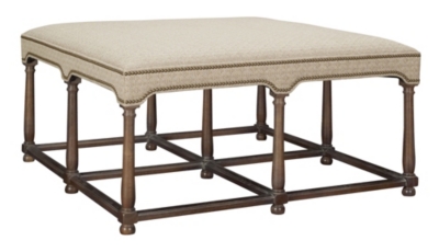 Marit Cocktail Ottoman with Upholstered Top