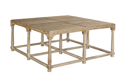 Marit Cocktail Table with Wood Top