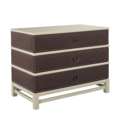Remy Three Drawer Upholstered Chest in Group One Fabrics