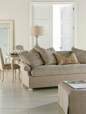 Dauphine Upholstered Floor Mirror