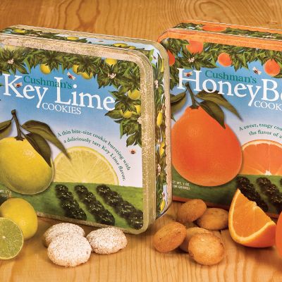 Key Lime and HoneyBell Cookies (2 tins)