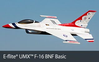 UMX™ F-16 BNF Basic RC Airplane
