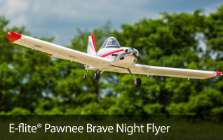 Piper Pawnee Brave Night Flyer LED Lights RC Airplane