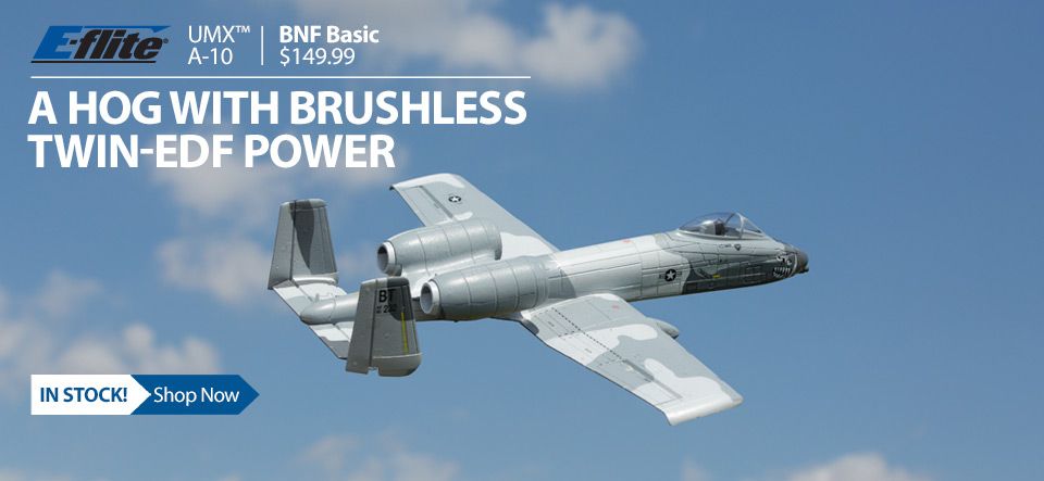E-flite UMX A-10 Warthog Hog Brushless Twin-EDF