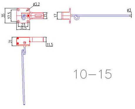 Train D'Atterrissage Nose Retract E-flite EFLG1590N - Pour Avions RC 15 Size - Angle 90°