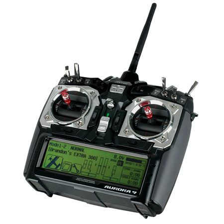 Hitec Aurora 9 2.4GHz 9Channel Transmitter with Optima 7 Receiver eBay
