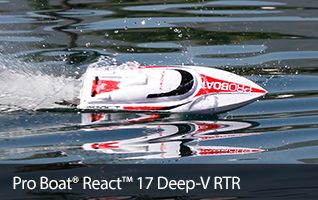 Pro Boat React 17 Deep V RTR Self Righting Boat