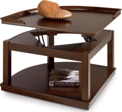 Meridien Wedge Lift-Top Coffee Table, Dark
