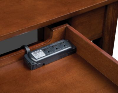 Meridien Multi-Media Sofa Table, Dark