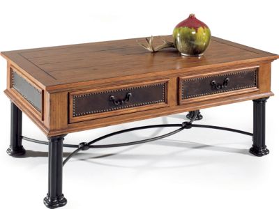 <11926-01  : Providence Rectangular Coffee Table (Oak Finish)