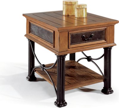 <11926-07  : Providence Rectangular End Table (Oak Finish)