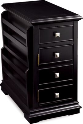 <11954-08  : Chatham Chairside Table, Black