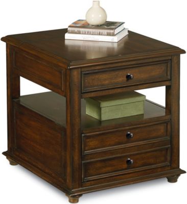 <12045-07  : Erin Slide-Out End Table With Power Strip