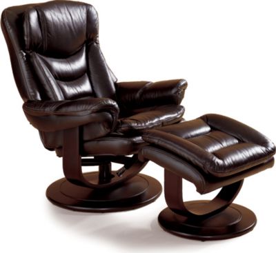 18540  : Impulse Leather Recliner & Ottoman