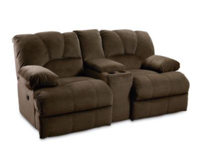 <265-63  : Bandit Double Reclining Console Loveseat With Storage (Power)