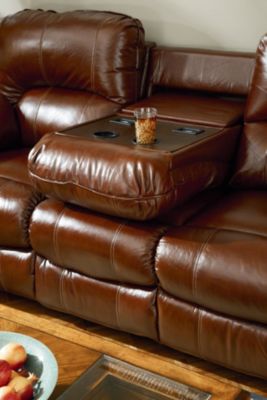 Collins Double Reclining Sofa With Table and 2-Motor Massage
