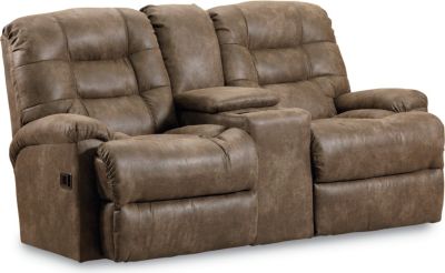 <402-43  : Grayson Double Reclining Console Loveseat