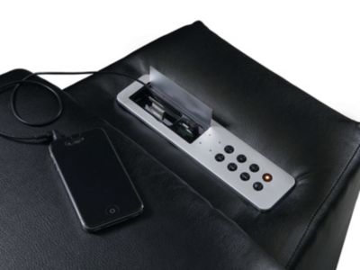Apollo Angled Wedge Console With 2 Cupholders and Storage