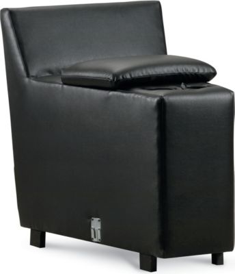<499-44  : Snooze Angled Console With 2 Cupholders and Storage