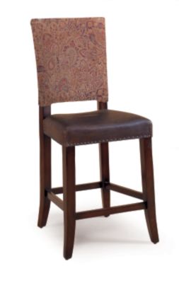 <00694-66  : Eddie Bauer - Mountainside Tapestry Back Counter Stool