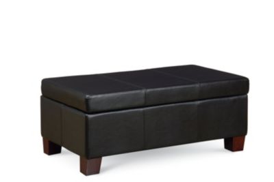 <9016-13  : Storage Ottoman, Black