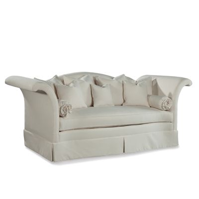 Raymond Waites Couture Camel Sofa