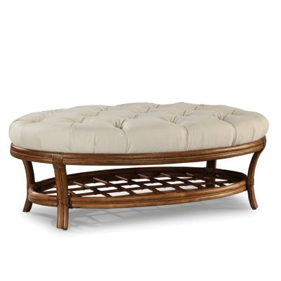 Rw Couture Natural Wicker Ottoman