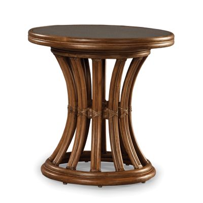 Rw Couture Natural Wicker End Table