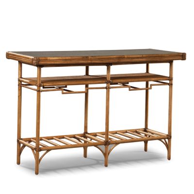 Rw Couture Natural Wicker Console