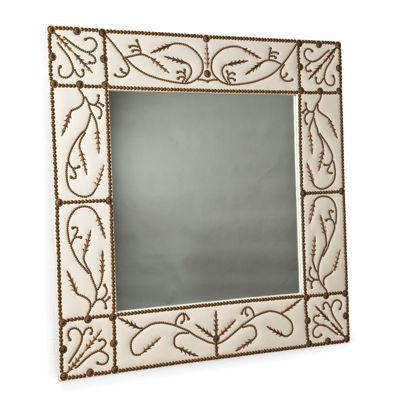 Raymond Waites Couture Upholstered Mirror
