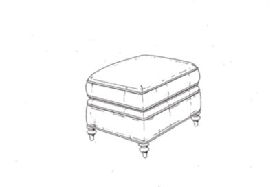 Raymond Waites Studio Ottoman